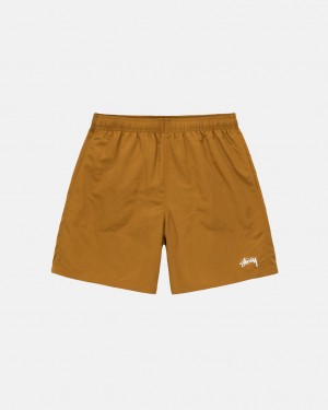 Stussy Agua Corta Stock - Unisex Shorts Trunks Blancos | TMXWZ72012