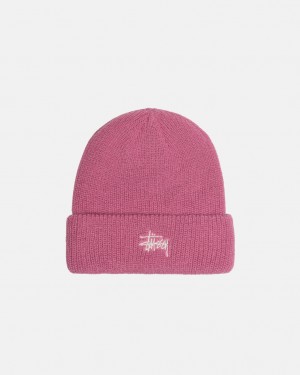 Stussy Cuff Beanie Basic - Unisex Rosas | DMXVO54394