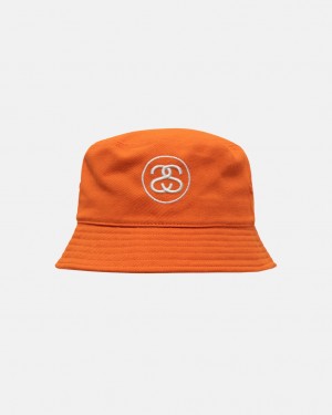 Stussy Deep Bucket Hat SS Link - Unisex Naranjas | TMXWZ88754