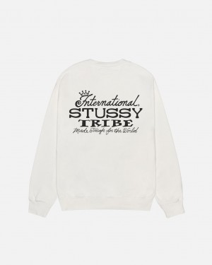 Stussy IST Crew Pigment Dyed - Unisex Hoodies Beige | UMXND70900