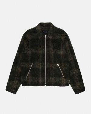 Stussy Mohair Club Jacket - Unisex Jackets Verde Oliva | MXQAV25898