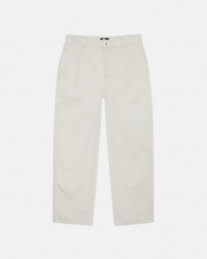 Stussy Workgear Trouser Twill - Unisex Pants Blancos | PMXER25336