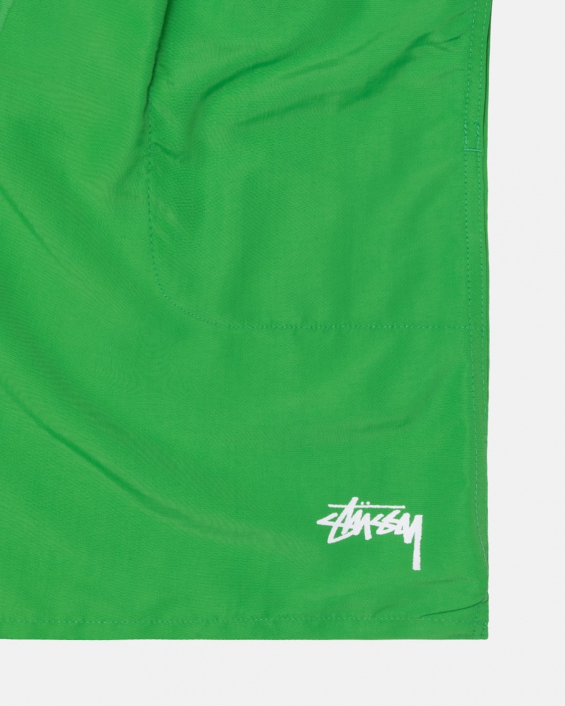 Stussy Agua Corta Stock - Unisex Shorts Trunks Verdes | MXJBT78556