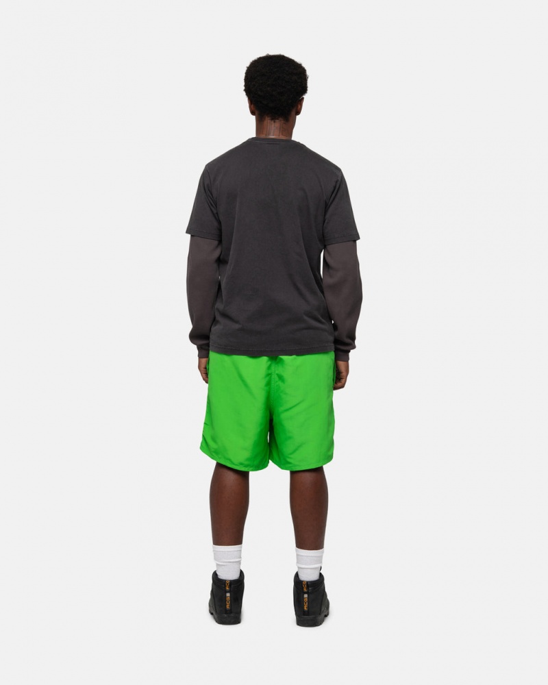 Stussy Agua Corta Stock - Unisex Shorts Trunks Verdes | MXJBT78556