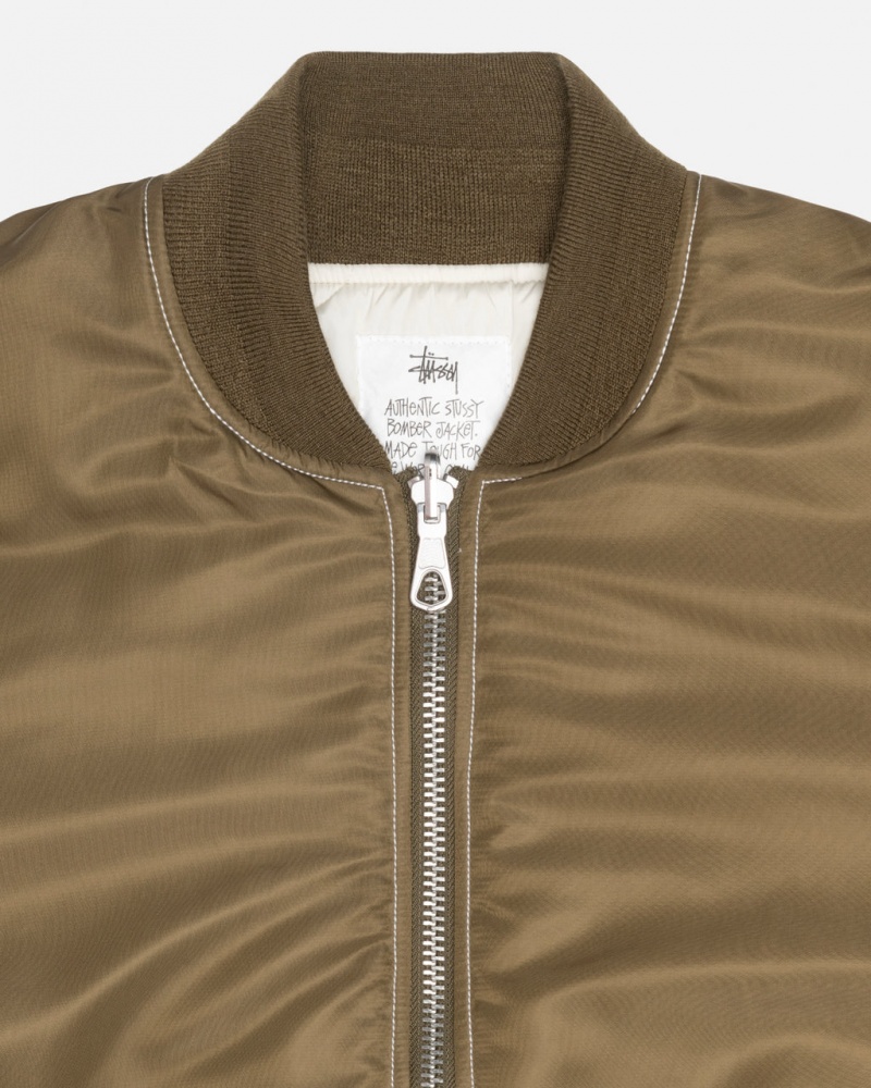 Stussy Built Reversible Bomber Jacket - Unisex Jackets Marrom | PMXQX18998