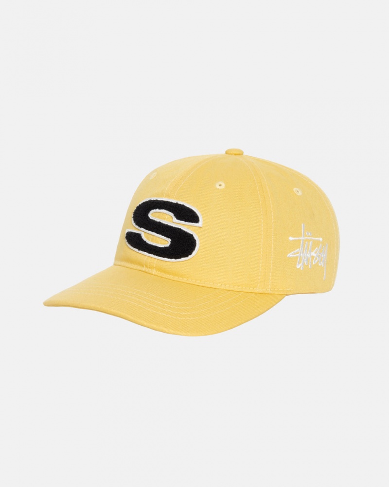 Stussy Chenille S Low Pro Cap - Unisex Moutarde | MXJKU13945