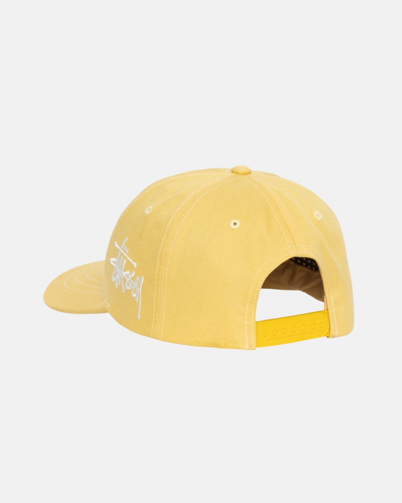 Stussy Chenille S Low Pro Cap - Unisex Moutarde | MXJKU13945