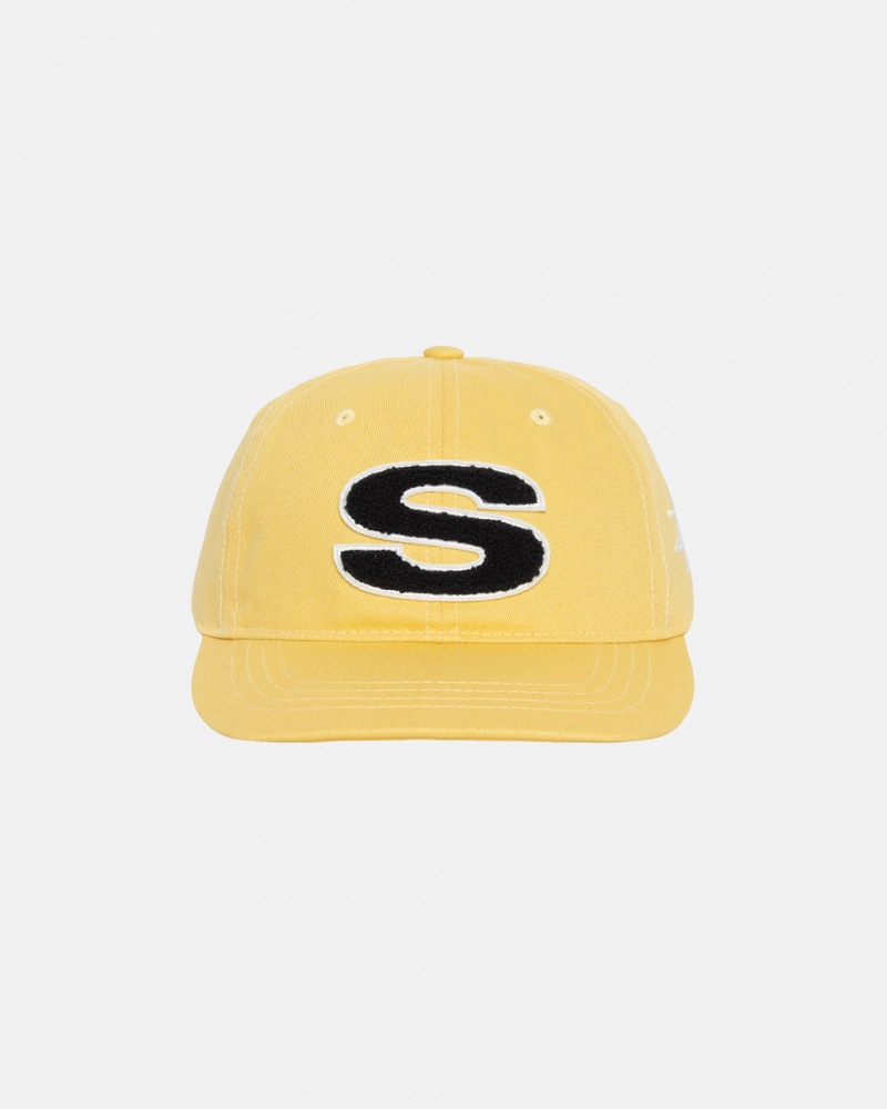 Stussy Chenille S Low Pro Cap - Unisex Moutarde | MXJKU13945