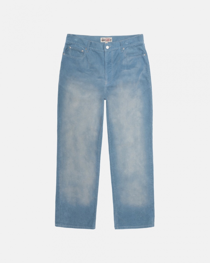 Stussy Classic Jean Faded Corduroy - Unisex Denim Azules | GMXEC58529