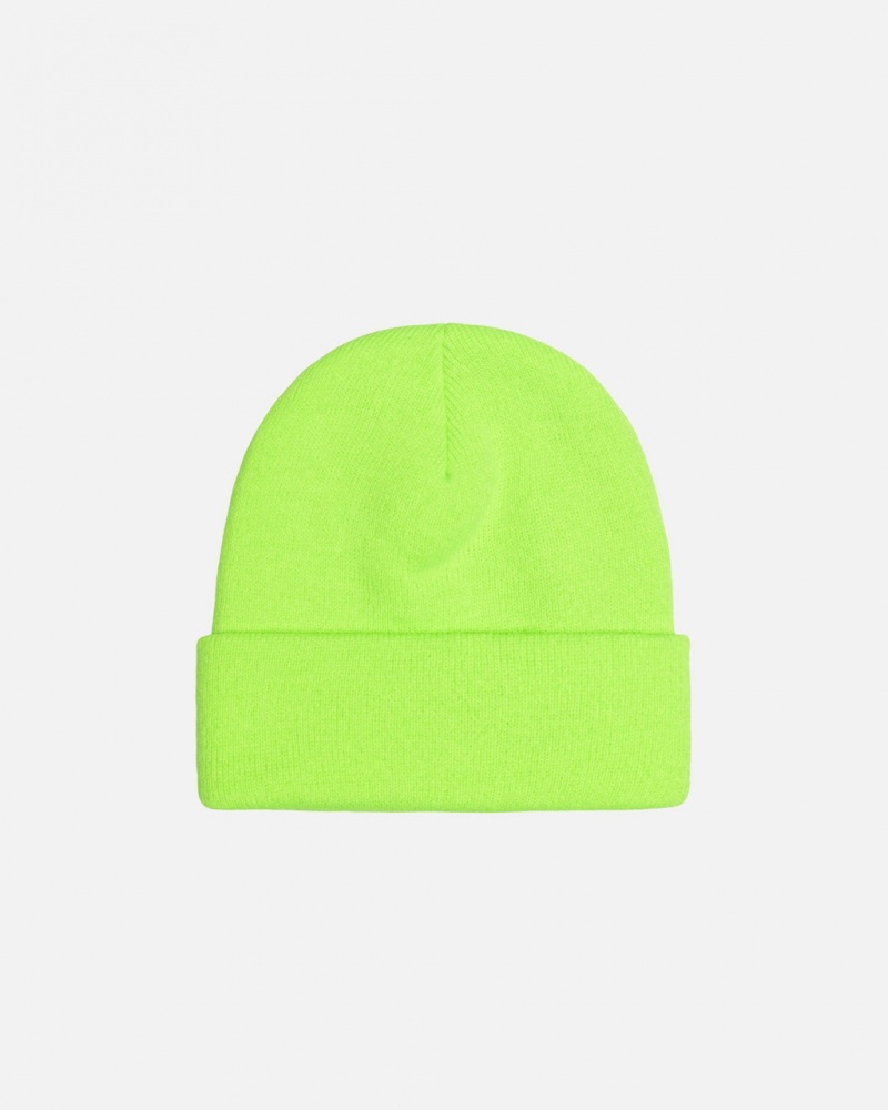 Stussy Cuff Beanie Stock - Unisex Verdes | DMXVO26829
