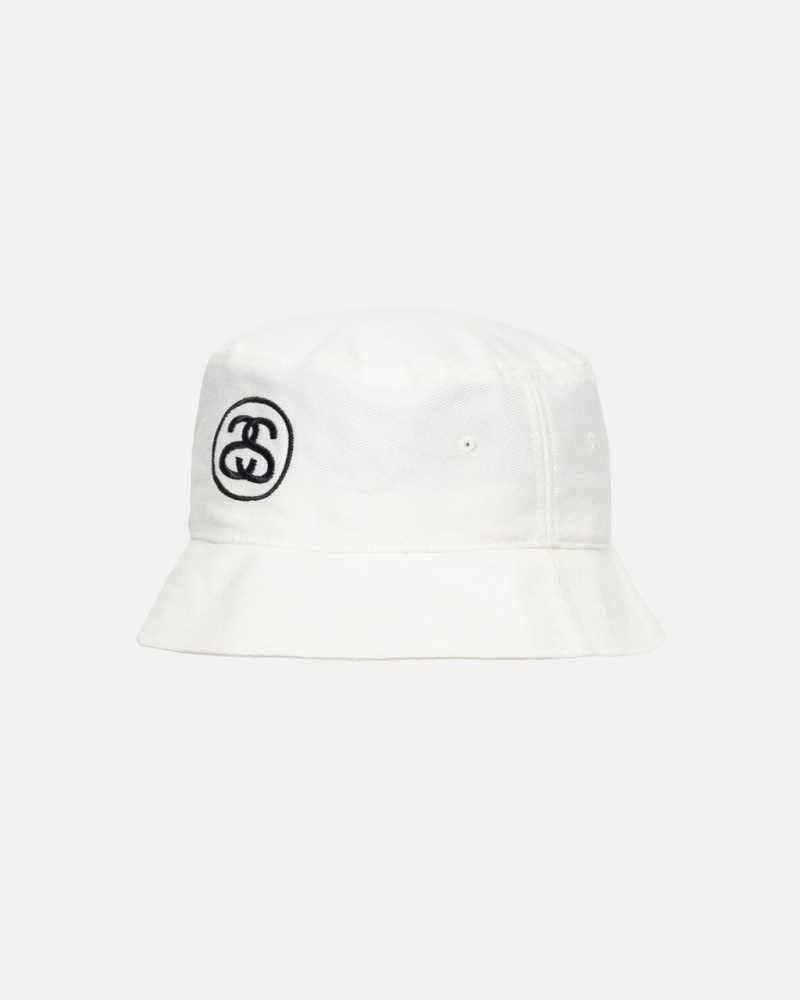 Stussy Deep Bucket Hat SS Link - Unisex Blancos | MXDFL17375