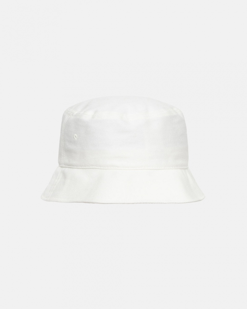 Stussy Deep Bucket Hat SS Link - Unisex Blancos | MXDFL17375