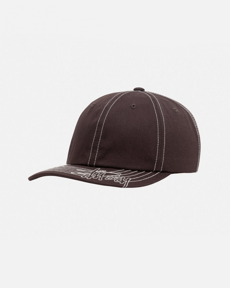 Stussy Low Pro Basic Stitch Strapback - Unisex Marrom | UMXTG28638