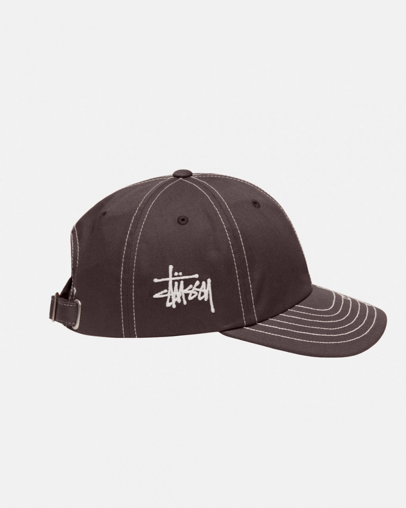 Stussy Low Pro Basic Stitch Strapback - Unisex Marrom | UMXTG28638