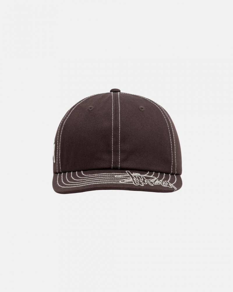 Stussy Low Pro Basic Stitch Strapback - Unisex Marrom | UMXTG28638