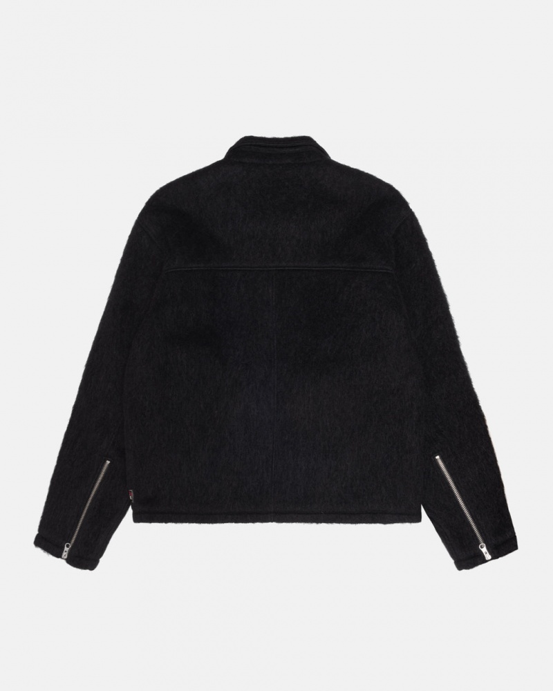 Stussy Mohair Club Jacket - Unisex Jackets Negros | BMXSO54922