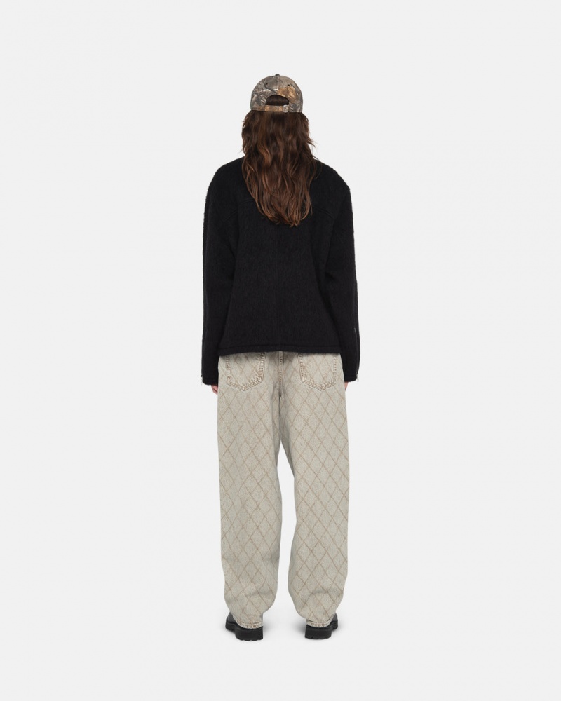 Stussy Mohair Club Jacket - Unisex Jackets Negros | BMXSO54922