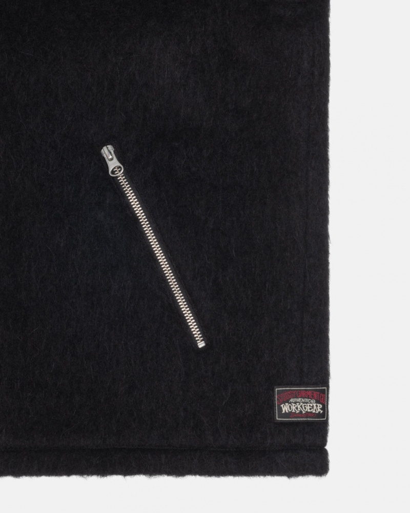 Stussy Mohair Club Jacket - Unisex Jackets Negros | BMXSO54922