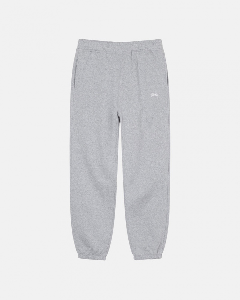 Stussy Stock Logo Sweatpant - Unisex Pants Grises | MXXBR50934