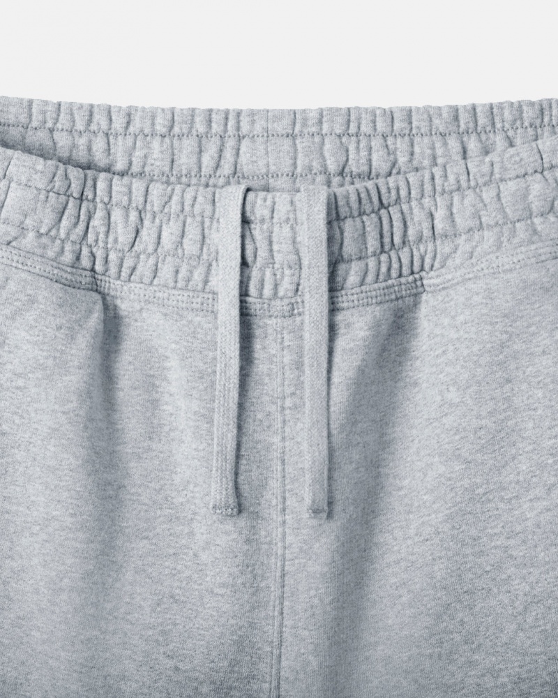 Stussy Stock Logo Sweatshort - Unisex Shorts Trunks Grises | SMXNY27393