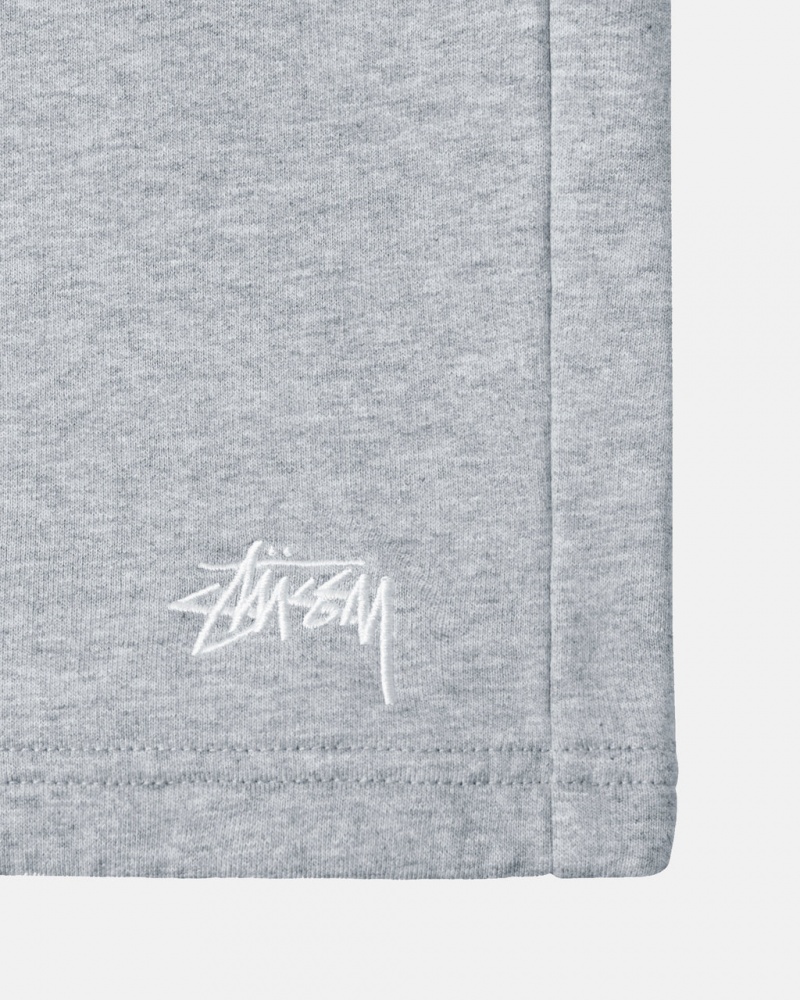 Stussy Stock Logo Sweatshort - Unisex Shorts Trunks Grises | SMXNY27393