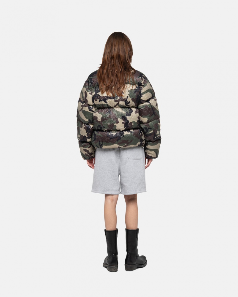 Stussy Stock Logo Sweatshort - Unisex Shorts Trunks Grises | SMXNY27393