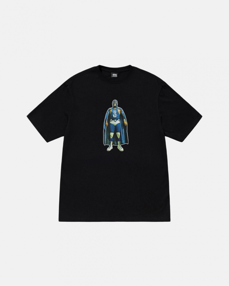 Stussy Stussy Lucha Tee - Unisex Shortsleeve Negros | YMXGT29765
