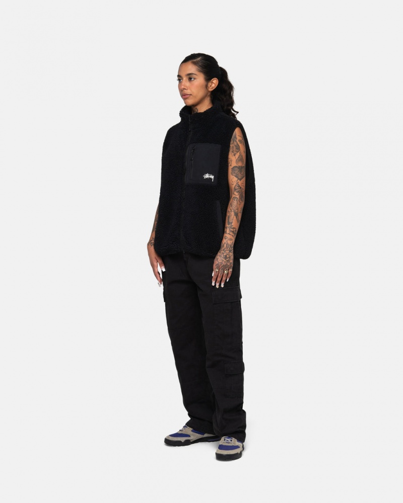 Stussy Surplus Cargo Ripstop - Unisex Jeans Pants Negros | EMXVG14062