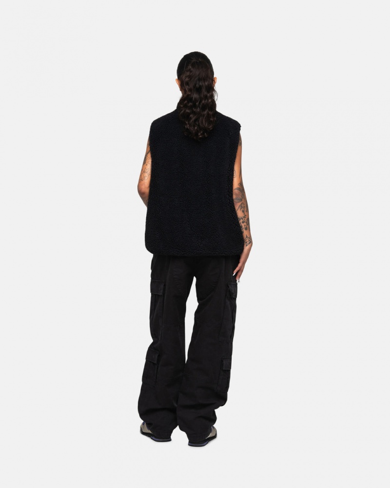 Stussy Surplus Cargo Ripstop - Unisex Jeans Pants Negros | EMXVG14062
