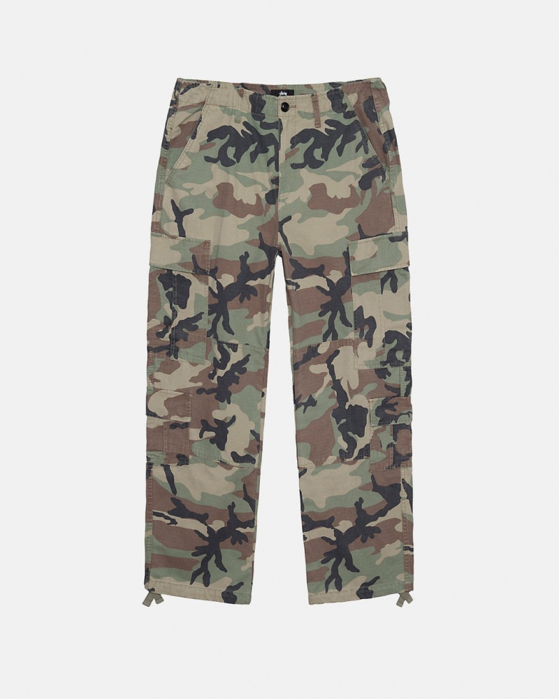 Stussy Surplus Cargo Ripstop - Unisex Jeans Pants Camuflados | MXQAV45609