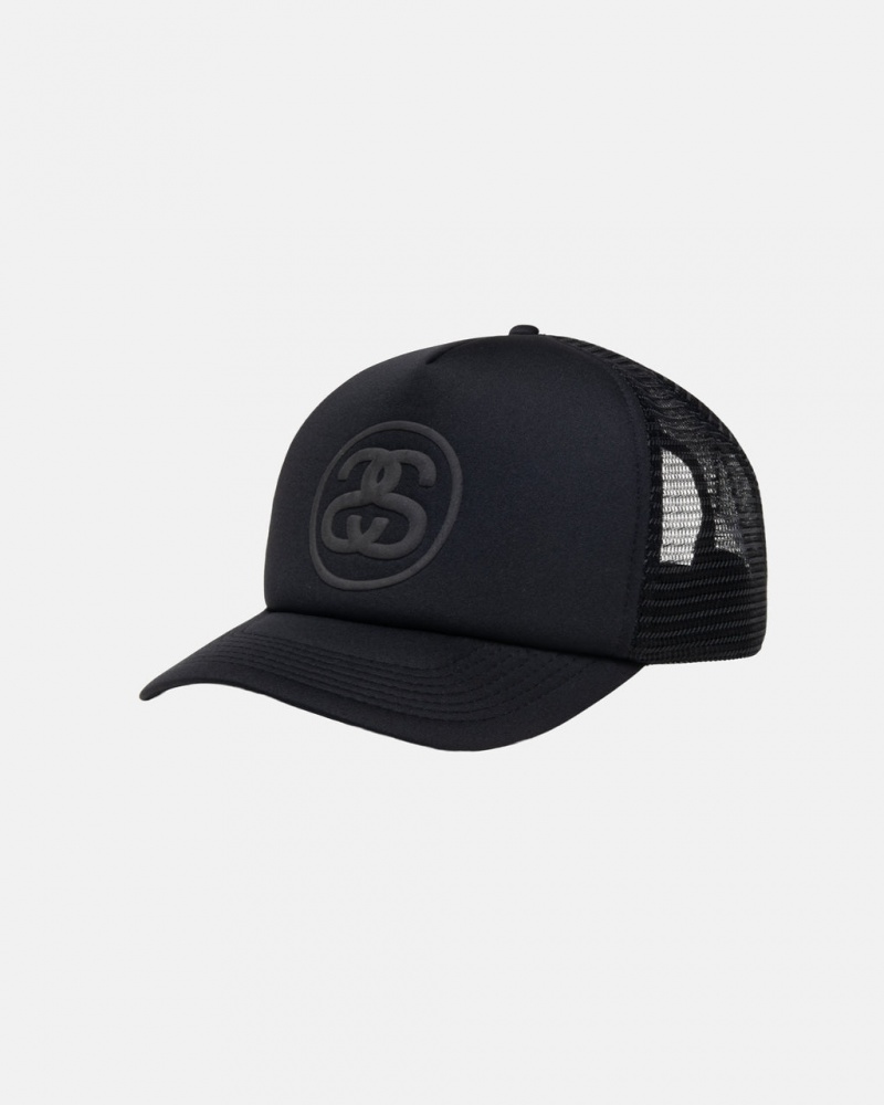 Stussy Trucker Ss-Link Snapback - Unisex Negros | DMXVO96130