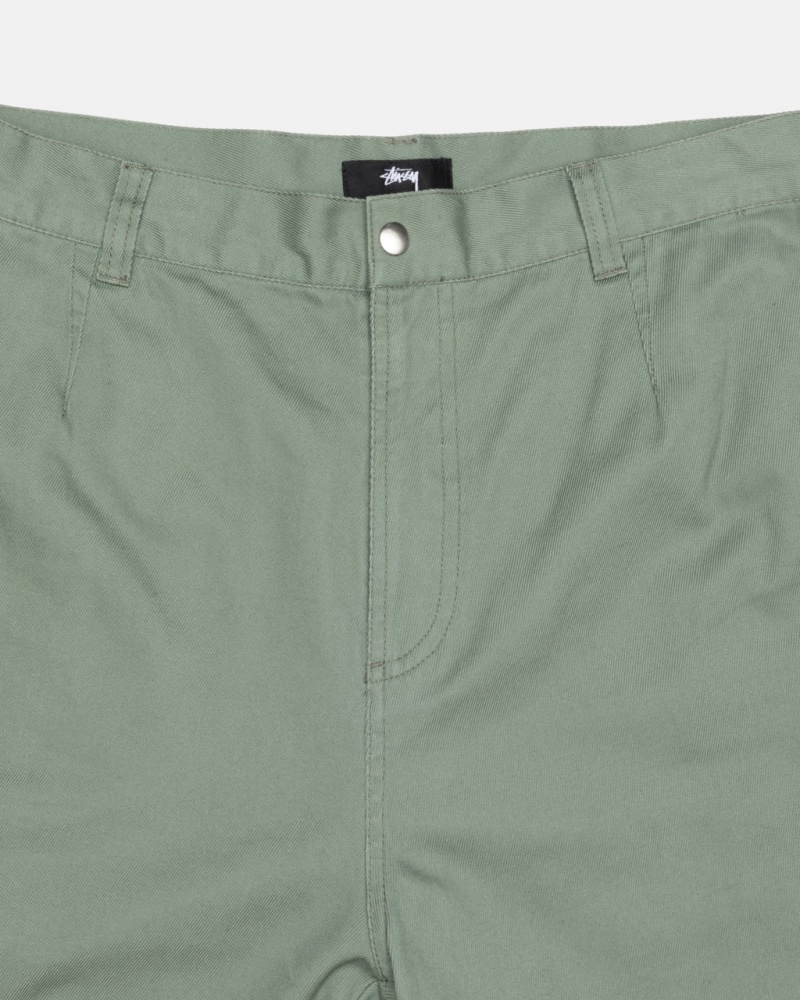 Stussy Workgear Trouser Twill - Unisex Pants Verdes | QMXWA50319